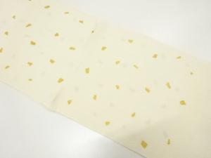 未使用品　正絹　縮緬地　金彩　帯揚げ